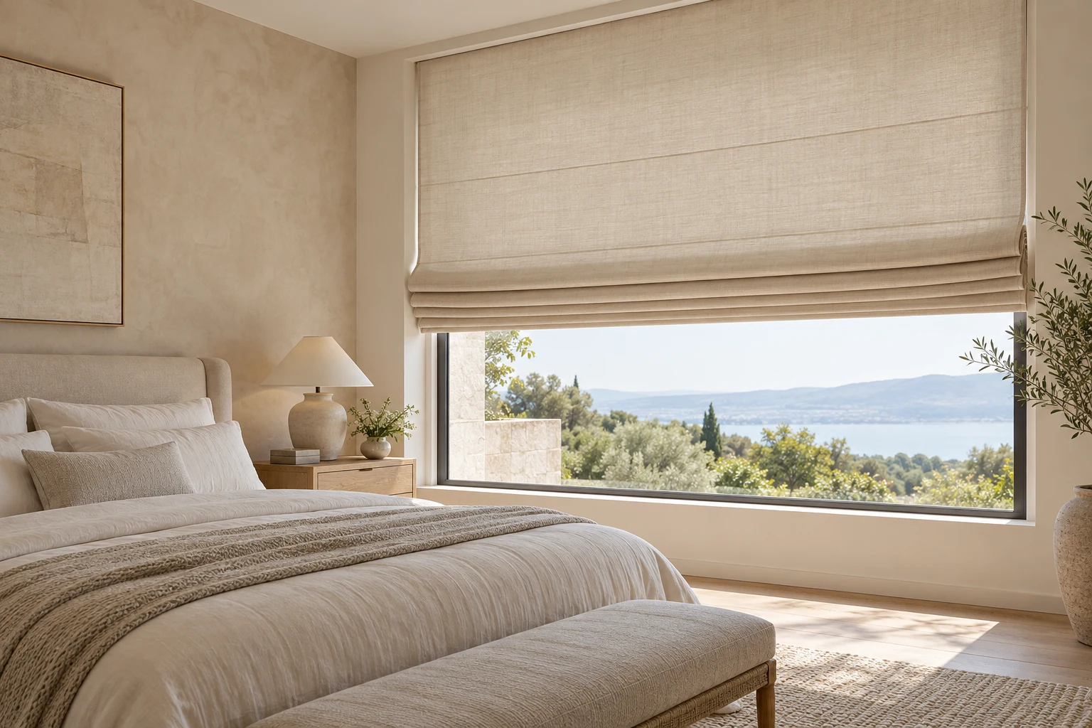 风尚系列罗马帘 空间搭配示意(非项目实拍)